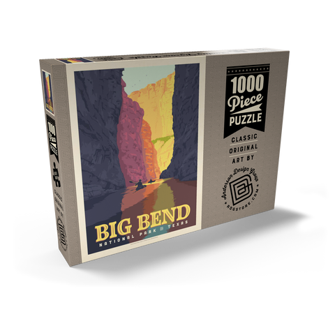 Darstellung des Puzzle Motivs Big Bend National Park: Rio Grande Big Bend National Park: Rio Grande 1000 Puzzle Schachtel Ansicht2
