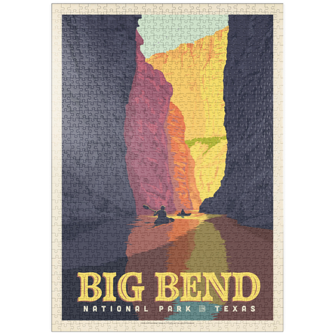 Darstellung des Puzzle Motivs Big Bend National Park: Rio Grande puzzleplate Big Bend National Park: Rio Grande 1000 Puzzle