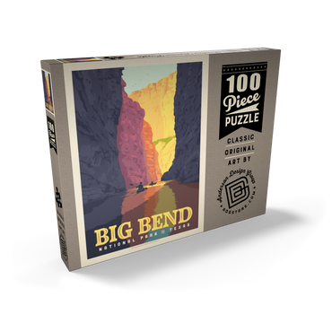 Darstellung des Puzzle Motivs Big Bend National Park: Rio Grande 100 Puzzle Schachtel Ansicht2