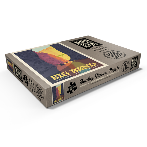 Darstellung des Puzzle Motivs Big Bend National Park: Rio Grande Big Bend National Park: Rio Grande 500 Puzzle Schachtel Ansicht1