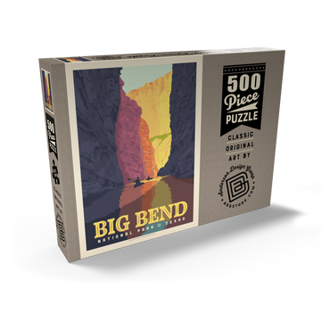 Darstellung des Puzzle Motivs Big Bend National Park: Rio Grande 500 Puzzle Schachtel Ansicht2