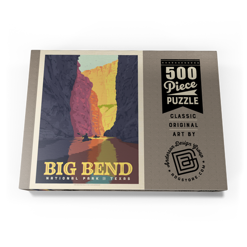 Darstellung des Puzzle Motivs Big Bend National Park: Rio Grande Big Bend National Park: Rio Grande 500 Puzzle Schachtel Ansicht3