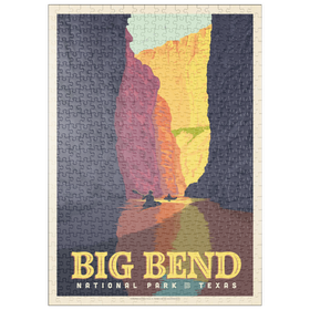 Darstellung des Puzzle Motivs Big Bend National Park: Rio Grande - Puzzleteile: 500
