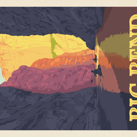 Darstellung des Puzzle Motivs Big Bend National Park: Rio Grande Big Bend National Park: Rio Grande 500 Puzzle 3D Modell
