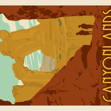 Darstellung des Puzzle Motivs Canyonlands National Park: Angel Arch 1000 Puzzle 3D Modell