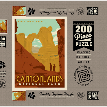 Darstellung des Puzzle Motivs Canyonlands National Park: Angel Arch 200 Puzzle Schachtel 3D Modell