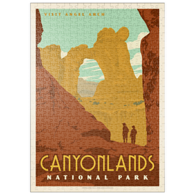 Darstellung des Puzzle Motivs Canyonlands National Park: Angel Arch - Puzzleteile: 500
