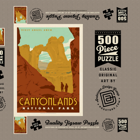 Darstellung des Puzzle Motivs Canyonlands National Park: Angel Arch Canyonlands National Park: Angel Arch 500 Puzzle Schachtel 3D Modell