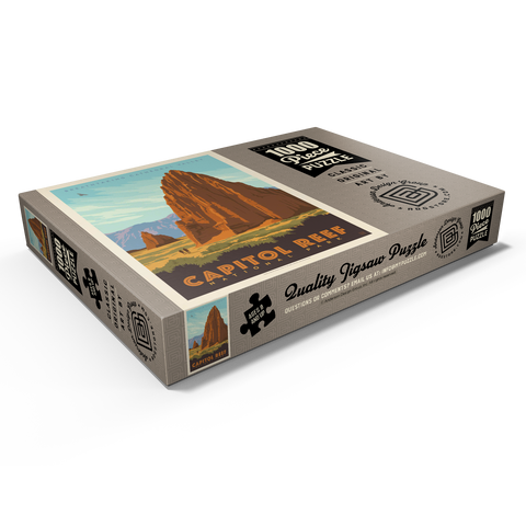 Darstellung des Puzzle Motivs Capitol Reef National Park: Cathedral Valley Capitol Reef National Park: Cathedral Valley 1000 Puzzle Schachtel Ansicht1