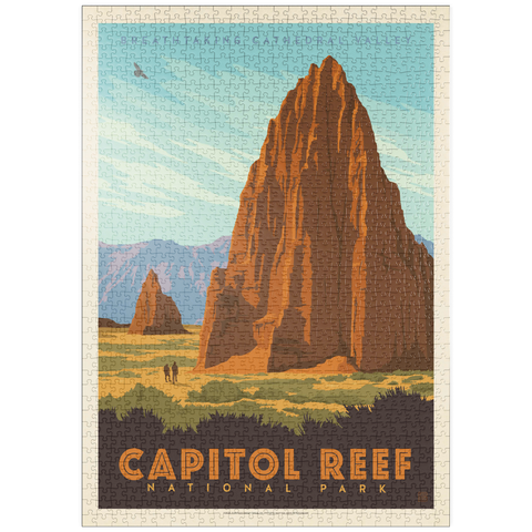 Darstellung des Puzzle Motivs Capitol Reef National Park: Cathedral Valley puzzleplate Capitol Reef National Park: Cathedral Valley 1000 Puzzle