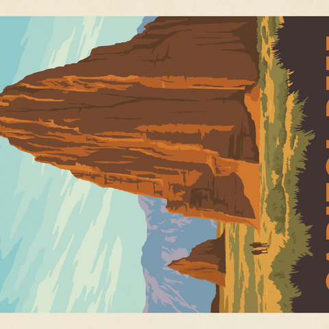 Darstellung des Puzzle Motivs Capitol Reef National Park: Cathedral Valley Capitol Reef National Park: Cathedral Valley 1000 Puzzle 3D Modell