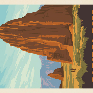 Darstellung des Puzzle Motivs Capitol Reef National Park: Cathedral Valley 100 Puzzle 3D Modell