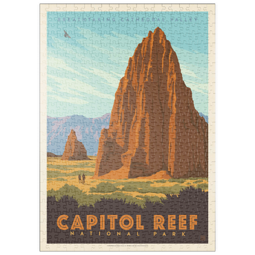 Darstellung des Puzzle Motivs puzzleplate Capitol Reef National Park: Cathedral Valley 500 Puzzle