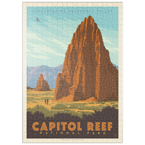 Darstellung des Puzzle Motivs Capitol Reef National Park: Cathedral Valley puzzleplate Capitol Reef National Park: Cathedral Valley 500 Puzzle