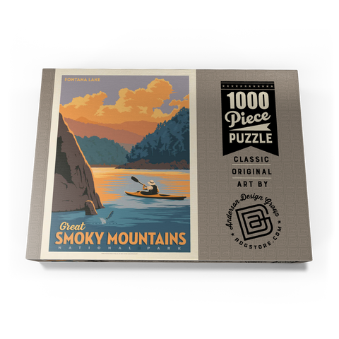 Darstellung des Puzzle Motivs Great Smoky Mountains National Park: Fontana Lake Great Smoky Mountains National Park: Fontana Lake 1000 Puzzle Schachtel Ansicht3