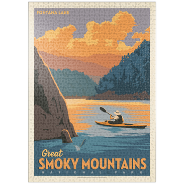 Darstellung des Puzzle Motivs puzzleplate Great Smoky Mountains National Park: Fontana Lake 1000 Puzzle