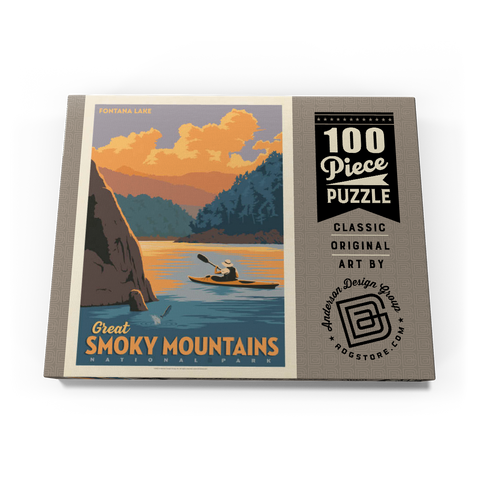 Darstellung des Puzzle Motivs Great Smoky Mountains National Park: Fontana Lake Great Smoky Mountains National Park: Fontana Lake 100 Puzzle Schachtel Ansicht3