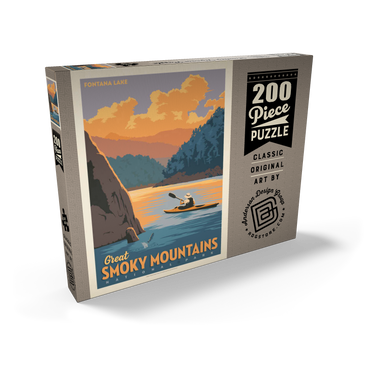 Darstellung des Puzzle Motivs Great Smoky Mountains National Park: Fontana Lake 200 Puzzle Schachtel Ansicht2