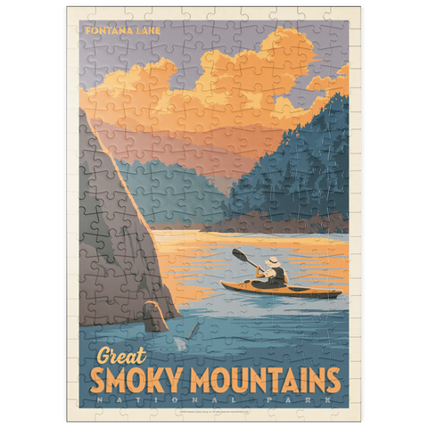 Darstellung des Puzzle Motivs Great Smoky Mountains National Park: Fontana Lake puzzleplate Great Smoky Mountains National Park: Fontana Lake 200 Puzzle