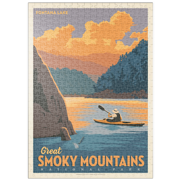 Darstellung des Puzzle Motivs puzzleplate Great Smoky Mountains National Park: Fontana Lake 500 Puzzle