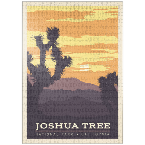 Darstellung des Puzzle Motivs Joshua Tree National Park puzzleplate Joshua Tree National Park 1000 Puzzle