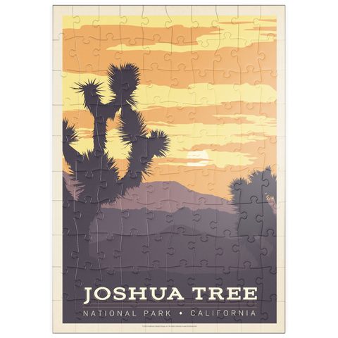 Darstellung des Puzzle Motivs Joshua Tree National Park puzzleplate Joshua Tree National Park 100 Puzzle