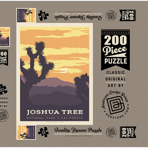 Darstellung des Puzzle Motivs Joshua Tree National Park Joshua Tree National Park 200 Puzzle Schachtel 3D Modell