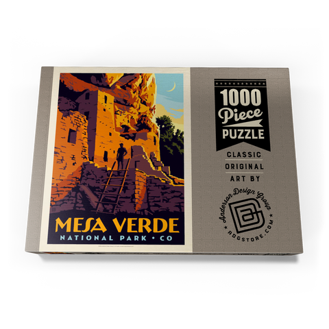Darstellung des Puzzle Motivs Mesa Verde National Park: Cliff Dwellings Mesa Verde National Park: Cliff Dwellings 1000 Puzzle Schachtel Ansicht3