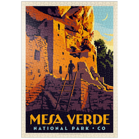 Darstellung des Puzzle-Motivs Mesa Verde National Park: Cliff Dwellings – Puzzleteile: 1000