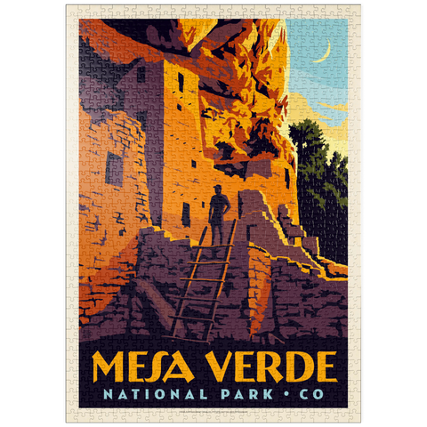 Darstellung des Puzzle Motivs Mesa Verde National Park: Cliff Dwellings puzzleplate Mesa Verde National Park: Cliff Dwellings 1000 Puzzle