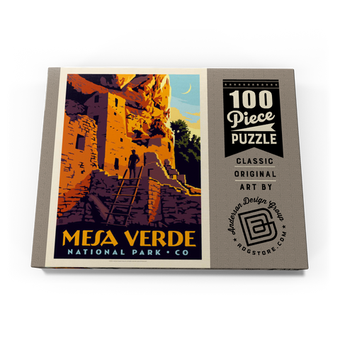 Darstellung des Puzzle Motivs Mesa Verde National Park: Cliff Dwellings Mesa Verde National Park: Cliff Dwellings 100 Puzzle Schachtel Ansicht3