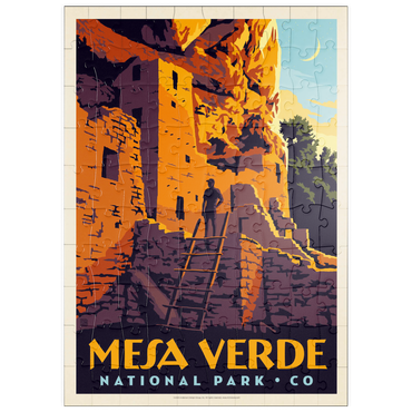 Darstellung des Puzzle Motivs puzzleplate Mesa Verde National Park: Cliff Dwellings 100 Puzzle
