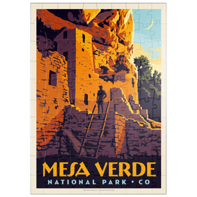 Darstellung des Puzzle Motivs Mesa Verde National Park: Cliff Dwellings - Puzzleteile: 100