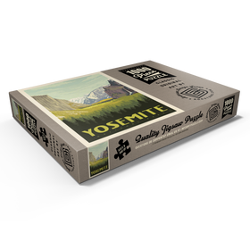 Darstellung des Puzzle Motivs Yosemite National Park: Valley View with El Capitan and Bridalveil Fall - Puzzleteile: 1000