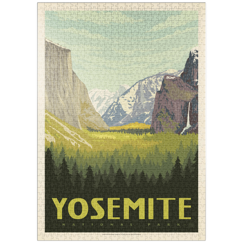 Darstellung des Puzzle Motivs Yosemite National Park: Valley View with El Capitan and Bridalveil Fall puzzleplate Yosemite National Park: Valley View with El Capitan and Bridalveil Fall 1000 Puzzle