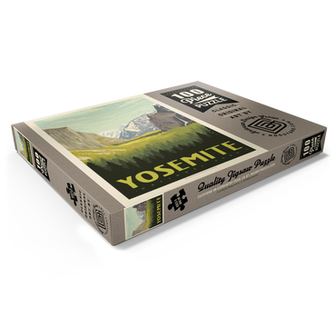 Darstellung des Puzzle Motivs Yosemite National Park: Valley View with El Capitan and Bridalveil Fall 100 Puzzle Schachtel Ansicht1