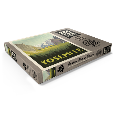Darstellung des Puzzle Motivs Yosemite National Park: Valley View with El Capitan and Bridalveil Fall Yosemite National Park: Valley View with El Capitan and Bridalveil Fall 200 Puzzle Schachtel Ansicht1