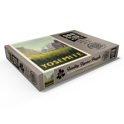 Darstellung des Puzzle Motivs Yosemite National Park: Valley View with El Capitan and Bridalveil Fall Yosemite National Park: Valley View with El Capitan and Bridalveil Fall 500 Puzzle Schachtel Ansicht1