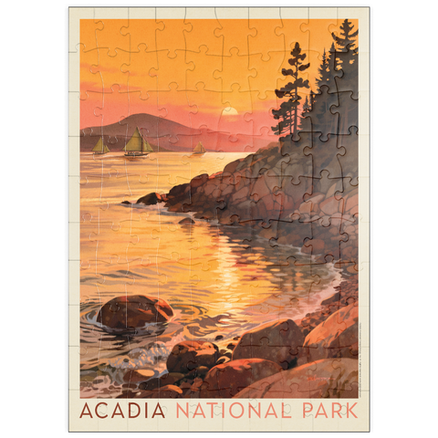 Darstellung des Puzzle Motivs Acadia National Park: Daybreak puzzleplate Acadia National Park: Daybreak 100 Puzzle