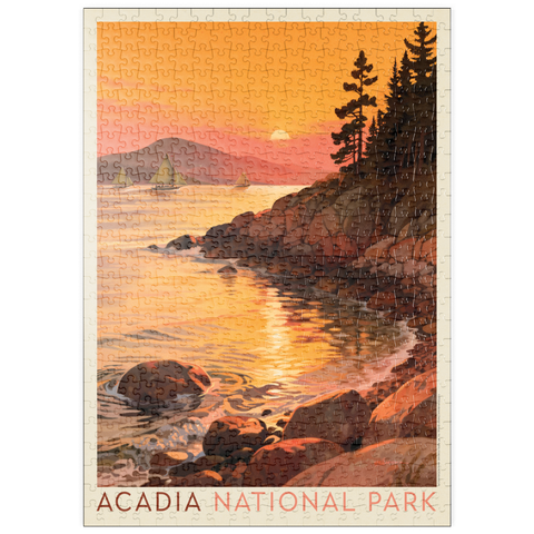 Darstellung des Puzzle Motivs Acadia National Park: Daybreak puzzleplate Acadia National Park: Daybreak 500 Puzzle