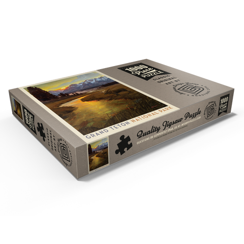 Darstellung des Puzzle Motivs Grand Teton National Park: Lone Moose Grand Teton National Park: Lone Moose 1000 Puzzle Schachtel Ansicht1
