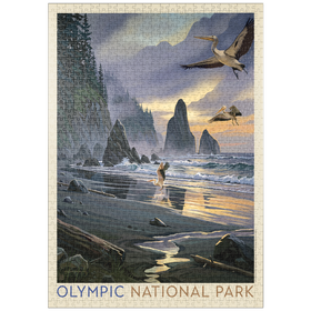 Darstellung des Puzzle-Motivs Olympic National Park: Pelican Paradise – Puzzleteile: 1000