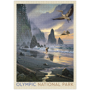 Darstellung des Puzzle Motivs puzzleplate Olympic National Park: Pelican Paradise 1000 Puzzle