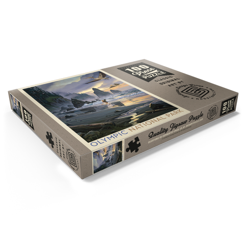 Darstellung des Puzzle Motivs Olympic National Park: Pelican Paradise Olympic National Park: Pelican Paradise 100 Puzzle Schachtel Ansicht1