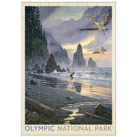 Darstellung des Puzzle Motivs Olympic National Park: Pelican Paradise - Puzzleteile: 100