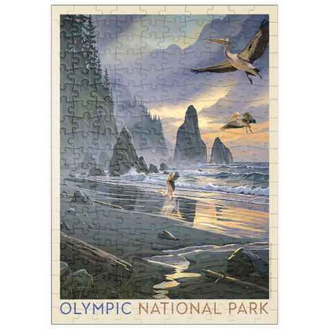 Darstellung des Puzzle Motivs Olympic National Park: Pelican Paradise puzzleplate Olympic National Park: Pelican Paradise 200 Puzzle