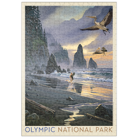 Darstellung des Puzzle Motivs Olympic National Park: Pelican Paradise - Puzzleteile: 500