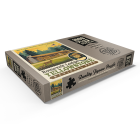 Darstellung des Puzzle Motivs Yellowstone National Park: Roosevelt Lodge - Puzzleteile: 1000