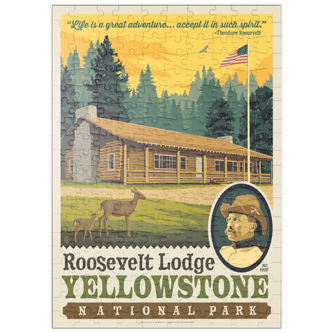 Darstellung des Puzzle Motivs Yellowstone National Park: Roosevelt Lodge puzzleplate Yellowstone National Park: Roosevelt Lodge 200 Puzzle