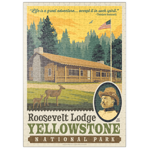 Darstellung des Puzzle Motivs Yellowstone National Park: Roosevelt Lodge puzzleplate Yellowstone National Park: Roosevelt Lodge 500 Puzzle